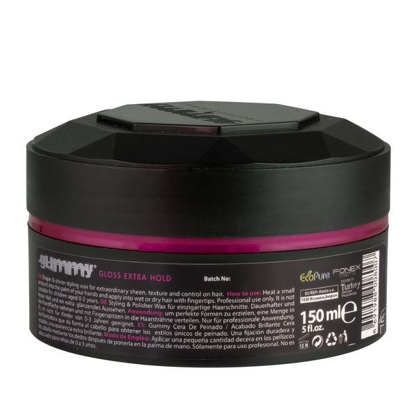 Gummy Styling Wax 150 Ml Gloss Extra Hold Gummy Professionel 8659